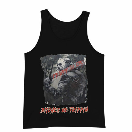 HR13T Bitches Be Trippin Halloween Horror Characters 2D - Image 4