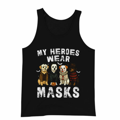 HR14T My Heroes Wear Masks Halloween Horror Characters 2D - Image 4