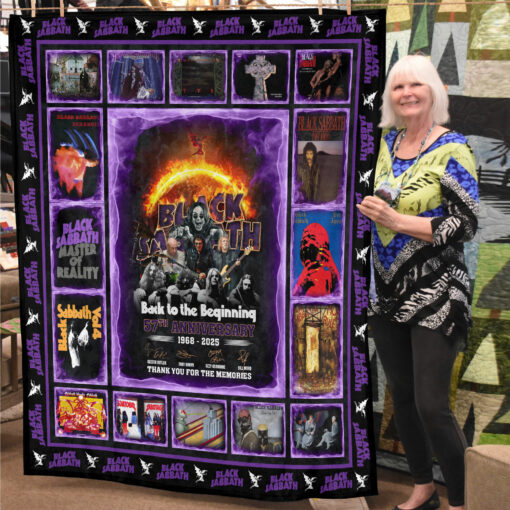 Blanket Black Sabbath 57th Anniversary 1968-2025 Thank You For The Memories AOP