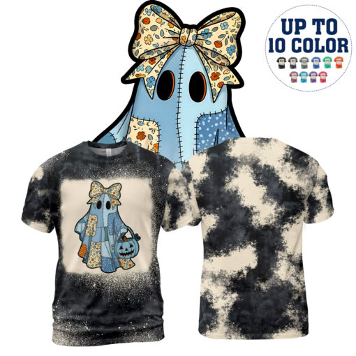 HR37T Retro Ghost Halloween Horror Characters AOP