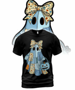 HR35T Retro Ghost Halloween Horror Characters 2D