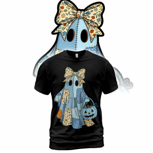 HR35T Retro Ghost Halloween Horror Characters 2D