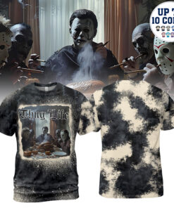 HR01T Thug Life Halloween Horror Characters AOP