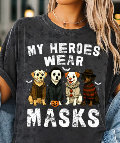HRCF05T My Heroes Wear Masks Dog CF