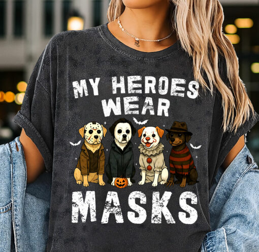 HRCF05T My Heroes Wear Masks Dog CF