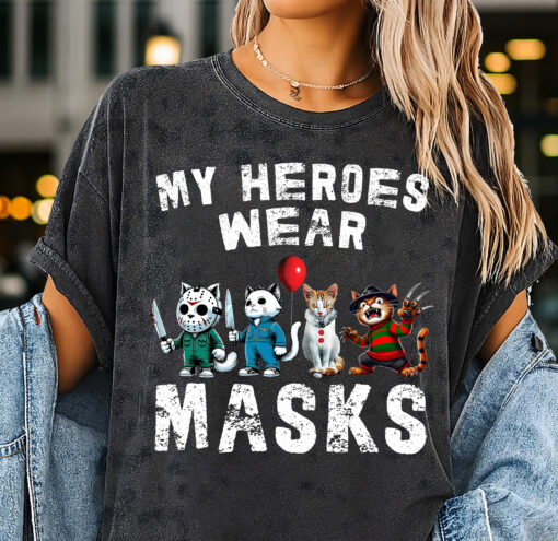 HRCF04T My Heroes Wear Masks Cat CF
