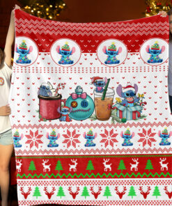 Stitch Fleece Blanket Christmas 04
