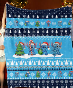Stitch Fleece Blanket Christmas 08
