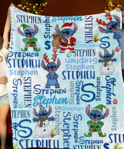 Stitch Fleece Blanket Christmas 0014