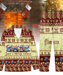 Stitch Pajama Set Christmas 09