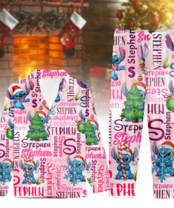 Stitch Pajama Set Christmas 0012