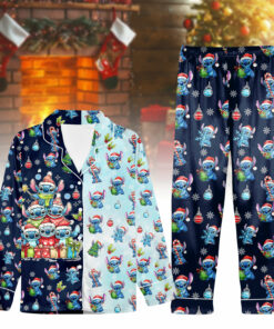 Stitch Pajama Set Christmas 0017