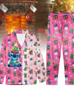 Stitch Pajama Set Christmas 0020