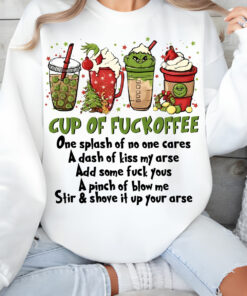 CMCF09T Grinch Cup Of Fuckoffee CF