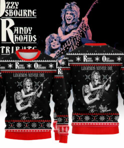 Ozzy Osbourne, Randy Rhoads Legends Never Die Ugly Christmas Sweater