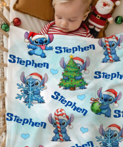 Stitch Fleece Blanket Christmas 0021